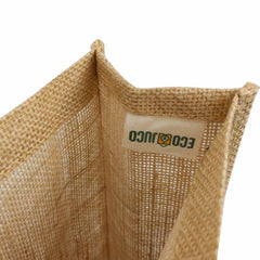 Custom Printed Jute Bag With Black Cotton Pocket And Handle - Cotton Fabric | Custom Branded Bag | UAE Delivery | Yalla Printing UAE