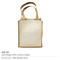 Custom Printed Jute And Cotton Bags Two Side Print - Cotton Fabric | Exhibitions, Conferences, Corporate Events | Yalla Printing UAE