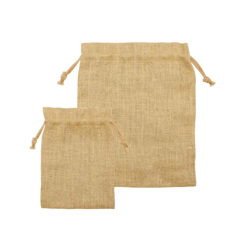 Custom Printed Jute Drawstring Pouches In A4 And A5 Size | Custom Branded Bag | UAE Delivery | Yalla Printing UAE