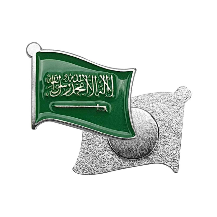 Custom Printed Ksa Flag Badges With Magnet | Exhibitions, Conferences, Corporate Events | Yalla Printing UAE