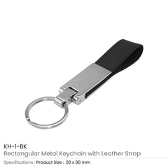 Custom Printed Metal Key Chains With Leather Strap | Logo Branding Corporate Gift | UAE Delivery | Yalla Printing UAE