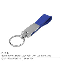 Custom Printed Metal Key Chains With Leather Strap | Logo Branding Corporate Gift | UAE Delivery | Yalla Printing UAE