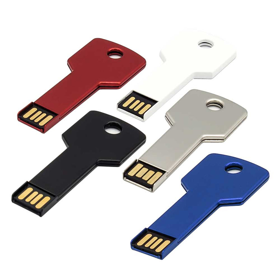 Custom Printed Key Shaped USB Flash Drives | Logo Branding Corporate Gift | UAE Delivery | Yalla Printing UAE