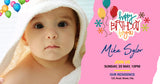 Kid's Balloon Bash" Personalized Birthday Banner - Fun, Balloons, and Your Child's Smile - Yalla Printing