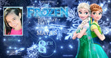 Frozen Wonderland" Personalized Birthday Banner - Let the Magic Begin! - Yalla Printing