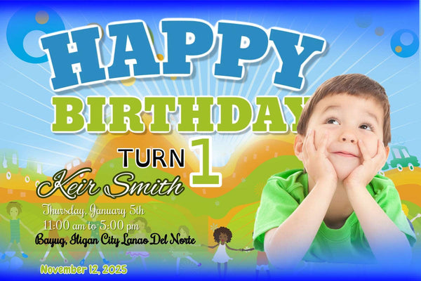 Cartoon Cars & Dolls Extravaganza" Personalized Birthday Banner - Drive into Fun and Doll-tastic Adventures! - Yalla Printing