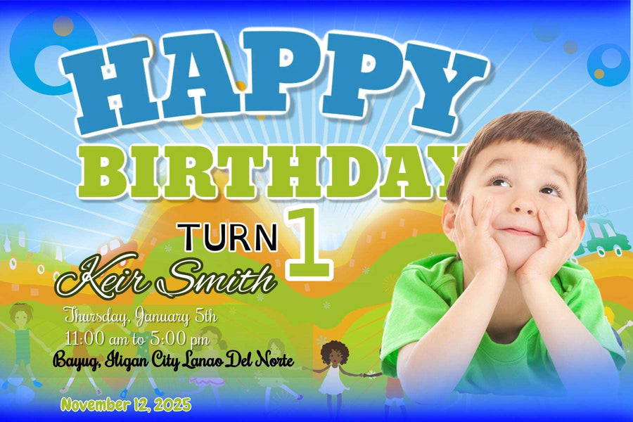 Cartoon Cars & Dolls Extravaganza" Personalized Birthday Banner - Drive into Fun and Doll-tastic Adventures! - Yalla Printing
