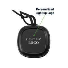 Custom Printed Portable Bluetooth Speaker With Light Up Logo And Lanyard - Portable Structure | Logo Branding Corporate Gift | UAE Delivery | Yalla Printing UAE