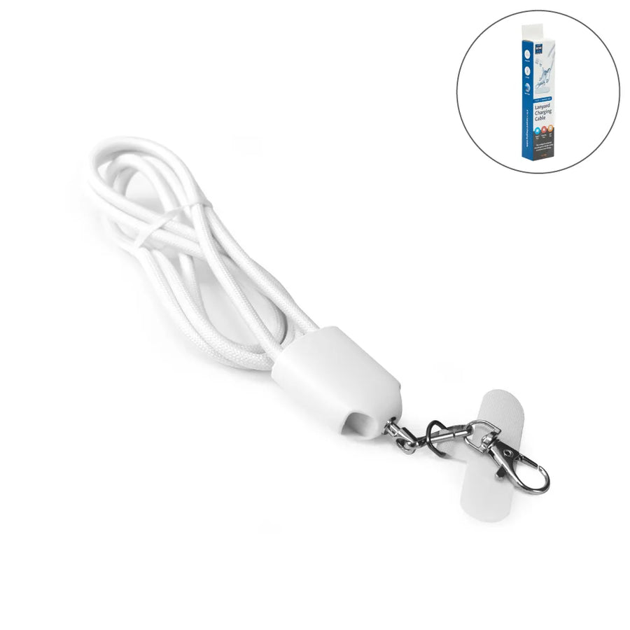 USB Drives – 4 in 1 Lanyard Charging Cable 60W , 120cm Long with Hook for ID Card and Phone Pad | Corporate Gifts & Promotions – Yalla Printing UAE