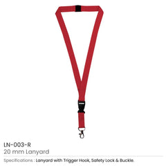 Custom Printed Lanyards With Hook, Safety Lock, And Buckle, 20 MM | Corporate Award & Recognition Gift | UAE Delivery | Yalla Printing UAE