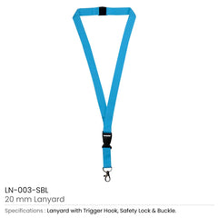 Custom Printed Lanyards With Hook, Safety Lock, And Buckle, 20 MM | Corporate Award & Recognition Gift | UAE Delivery | Yalla Printing UAE