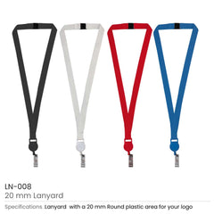 Custom Printed Lanyard With Reel Badge And Safety Lock - Premium Polyester Fabric | Exhibitions, Conferences, Corporate Events | Yalla Printing UAE