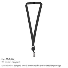 Custom Printed Lanyard With Reel Badge And Safety Lock - Premium Polyester Fabric | Exhibitions, Conferences, Corporate Events | Yalla Printing UAE
