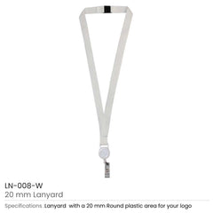 Custom Printed Lanyard With Reel Badge And Safety Lock - Premium Polyester Fabric | Exhibitions, Conferences, Corporate Events | Yalla Printing UAE