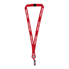 Custom Printed Lanyard With Reel Badge And Safety Lock - Premium Polyester Fabric | Exhibitions, Conferences, Corporate Events | Yalla Printing UAE