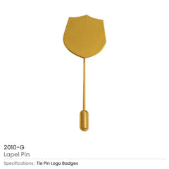 Metal Lapel Pin 55 x 20mm (SKU 2010-G)
