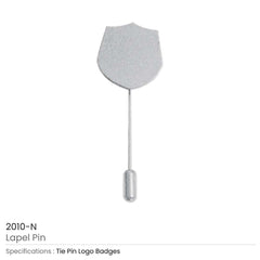 Metal Lapel Pin 55 x 20mm (SKU 2010-G)