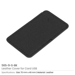 Custom Printed Leather Cover For Card USB | Logo Branding Corporate Gift | UAE Delivery | Yalla Printing UAE