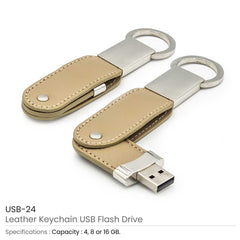 Custom Printed Leather Key Chain USB Flash | Exhibitions, Conferences, Corporate Events | Yalla Printing UAE