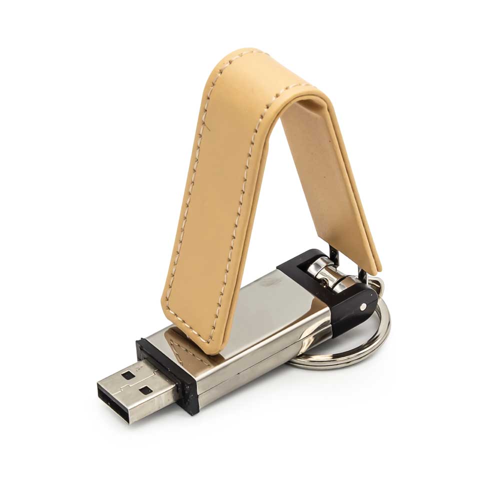 Custom Printed Leather Keychain USB | Logo Branding Corporate Gift | UAE Delivery | Yalla Printing UAE