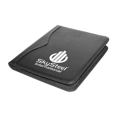 Leather Portfolio with Zipper and Calculator | Custom Packaging Printing | Free Design Support | Yalla Printing UAE