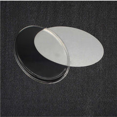 Custom Printed Lens Cover Oval Name Badges | Logo Branding Corporate Gift | UAE Delivery | Yalla Printing UAE