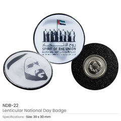 Lenticular National Day Badges