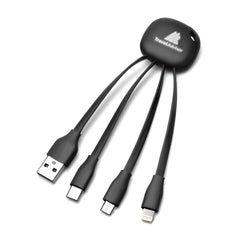 Light Up Logo Multi Charging Cable | Custom Packaging Printing | Free Design Support | Yalla Printing UAE
