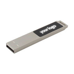 Custom Printed Light - Up Silver Metal 16Gb USB - Stainless Steel | Exhibitions, Conferences, Corporate Events | Yalla Printing UAE