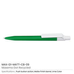 Matt Pens With White Clip