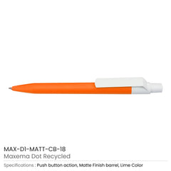 MATT Pen with White Clip | Custom Packaging Printing | Free Design Support | Yalla Printing UAE