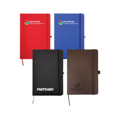 A5 Pu Leather Notebooks With Elastic Band, Calendar, Pen Holder | Logo Branding Corporate Gift | UAE Delivery | Yalla Printing UAE