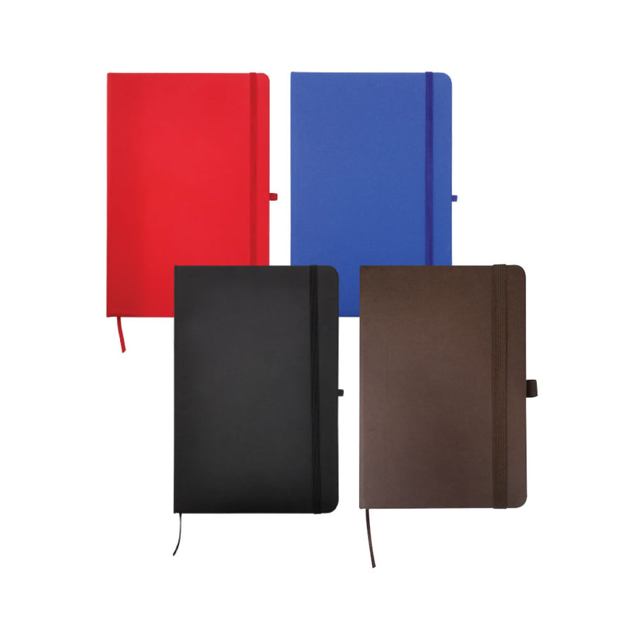 A5 Pu Leather Notebooks With Elastic Band, Calendar, Pen Holder | Logo Branding Corporate Gift | UAE Delivery | Yalla Printing UAE