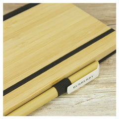 Custom Printed A5 Size Bamboo Notebooks - Bamboo | Logo Branding Corporate Gift | UAE Delivery | Yalla Printing UAE