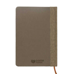 Custom Printed A5 Size Coffee Material Notebook | Logo Branding Corporate Gift | UAE Delivery | Yalla Printing UAE