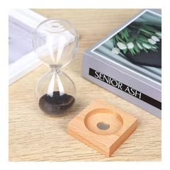 Custom Printed Magnetic Sand Timer With Wooden Base - 2 Minutes | Logo Branding Corporate Gift | UAE Delivery | Yalla Printing UAE