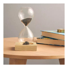 Custom Printed Magnetic Sand Timer With Wooden Base - 2 Minutes | Logo Branding Corporate Gift | UAE Delivery | Yalla Printing UAE