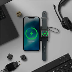 Custom Printed Magnetic Fast Wireless Charging Powerbank, 15W With Iwatch Charger | Exhibitions, Conferences, Corporate Events | Yalla Printing UAE