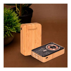 Magnetic Fast Wireless Powerbank 15W in Bamboo Casing