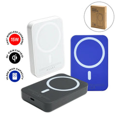 Custom Printed Magsafe Powerbank 10, 000 Mah 15W Fast Wireless Charging | Logo Branding Corporate Gift | UAE Delivery | Yalla Printing UAE