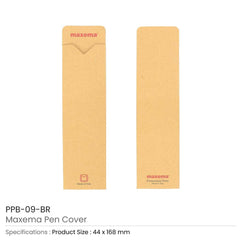 Custom Printed Maxema Pen Covers And Cases - Cardboard / Corrugated Board | Logo Branding Corporate Gift | UAE Delivery | Yalla Printing UAE