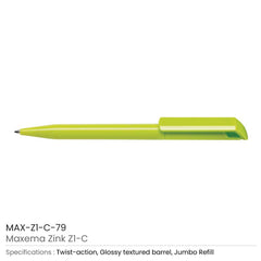 Custom Printed Maxema Zink Pens Solid Color Body | Logo Branding Corporate Gift | UAE Delivery | Yalla Printing UAE