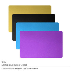 Metal Business Cards – Yalla Printing UAE
