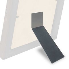 Custom Printed Metal Easel Silver 3M - Stainless Steel With Premium Display System | Exhibitions, Conferences, Corporate Events | Yalla Printing UAE