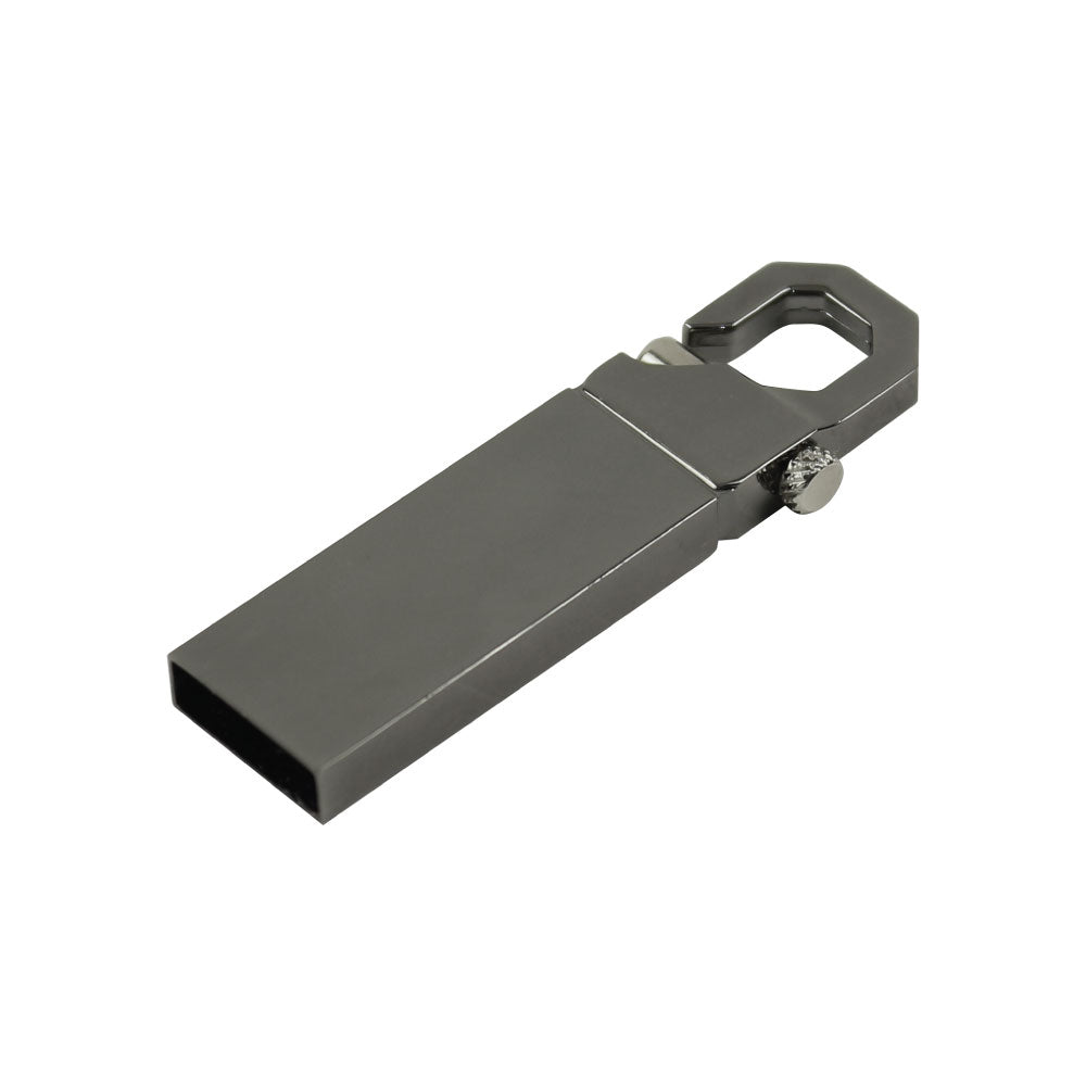 Custom Printed Metal Hook USB Flash Drives - Stainless Steel With Portable Structure - Stainless Steel | Custom Branded Bag | UAE Delivery | Yalla Printing UAE