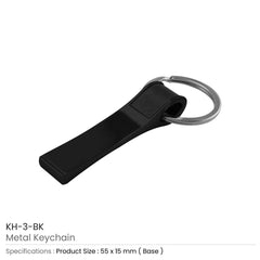 Custom Printed Black Metal Key Holder - Stainless Steel | Logo Branding Corporate Gift | UAE Delivery | Yalla Printing UAE