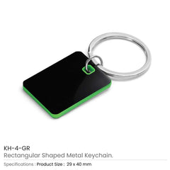 Custom Printed Metal Key Holders Black Gun Finish - Stainless Steel | Logo Branding Corporate Gift | UAE Delivery | Yalla Printing UAE