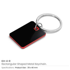 Custom Printed Metal Key Holders Black Gun Finish - Stainless Steel | Logo Branding Corporate Gift | UAE Delivery | Yalla Printing UAE