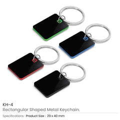 Custom Printed Metal Key Holders Black Gun Finish - Stainless Steel | Logo Branding Corporate Gift | UAE Delivery | Yalla Printing UAE