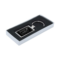 Custom Printed Rectangular Metal Keychains - Stainless Steel | Logo Branding Corporate Gift | UAE Delivery | Yalla Printing UAE